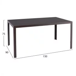 ΣΕΤ 2 ΤΡΑΠΕΖΙA ΣΑΛΟΝΙΟΥ LYNX HM18316.95 Β' ΔΙΑΛΟΓΗΣ-ΜΕΤΑΛΛΟ & SINTERED STONE TOP