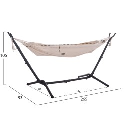 ΑΙΩΡΑ CRAVE HM6304.02 ΑΝΘΡΑΚΙ ΜΕΤΑΛΛΙΚΟΣ ΣΚΕΛΕΤΟΣ--ΜΠΕΖ ΥΦΑΣΜΑ 265x93x105Υεκ ΑΙΩΡΑ CRAVE HM6304.02 ΑΝΘΡΑΚΙ ΜΕΤΑΛΛΙΚΟΣ ΣΚΕΛΕΤΟΣ--ΜΠΕΖ ΥΦΑΣΜΑ 265x93x105Υεκ