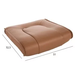 ΑΝΤΑΛΛΑΚΤΙΚO ΚΑΘΙΣΜΑ ΓΙΑ ΚΑΡΕΚΛΑ ΓΡΑΦΕΙΟΥ HM1097.07 ΚΑΠΟΥΤΣΙΝΟ PU 58x11x56εκ.