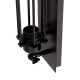ΑΠΛΙΚΑ ΤΟΙΧΟΥ 2ΦΩΤΗ BEACON HM4463 ΜΕΤΑΛΛΟ ΣΕ ΜΑΥΡΟ 10x10x47Υεκ.