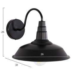 ΑΠΛΙΚΑ ΤΟΙΧΟΥ DONO HM4478 ΜΕΤΑΛΛΟ ΣΕ ΜΑΥΡΟ 26x31x25Υεκ. ΑΠΛΙΚΑ ΤΟΙΧΟΥ DONO HM4478 ΜΕΤΑΛΛΟ ΣΕ ΜΑΥΡΟ 26x31x25Υεκ.