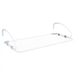 ΑΠΛΩΣΤΡΑ ΑΛΟΥΜΙΝΙΟΥ ΚΡΕΜΑΣΤΗ HM12166 ΛΕΥΚΗ ΜΕ ΜΗΚΟΣ ΑΠΛΩΜΑΤΟΣ 10m- 107x3x55εκ