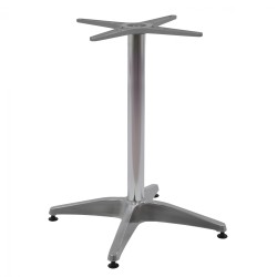 ΒΑΣΗ ΑΛΟΥΜΙΝΙΟΥ 4ΝΥΧΗ 66Χ66X69Υεκ. ΜΕ ΣΤΑΥΡΟ 45Χ45εκ. HM448.03 ΜΑΥΡΗ