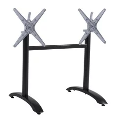 ΒΑΣΗ ΑΛΟΥΜΙΝΙΟΥ ΔΙΣΤΗΛΗ ΜΕ ΑΝΑΔΙΠΛΟΥΜΕΝΟΥΣ ΣΤΑΥΡΟΥΣ HM468.01 ΜΑΥΡΟ ΜΑΤ 78X59,5X73Υ εκ.