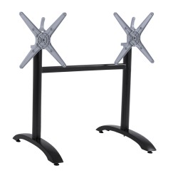 ΒΑΣΗ ΑΛΟΥΜΙΝΙΟΥ ΔΙΣΤΗΛΗ HM468.01 ΜΑΥΡΟ ΜΑΤ 78X59,5X73Υ εκ.