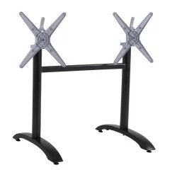 ΒΑΣΗ ΑΛΟΥΜΙΝΙΟΥ ΔΙΣΤΗΛΗ ΜΕ ΑΝΑΔΙΠΛΟΥΜΕΝΟΥΣ ΣΤΑΥΡΟΥΣ HM468.01 ΜΑΥΡΟ ΜΑΤ 78X59,5X73Υ εκ.