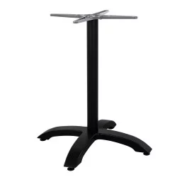 ΒΑΣΗ ΑΛΟΥΜΙΝΙΟΥ HM460.01 ΜΑΥΡΟ ΜΑΤ 66Χ66Χ72Υεκ. ΜΕ ΣΤΑΥΡΟ 48Χ48εκ.