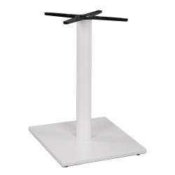 ΒΑΣΗ ΜΕΤΑΛΛΙΚΗ ΛΕΥΚΗ ΜΑΤ 46Χ46Χ72εκ. ΜΕ ΣΤΑΥΡΟ 46Χ46 ΚΑΙ ΡΕΓΟΥΛΑΤΟΡΟΥΣ HM438.02