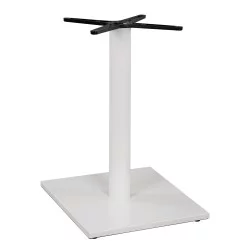 ΒΑΣΗ ΜΕΤΑΛΛΙΚΗ ΛΕΥΚΗ ΜΑΤ 46Χ46Χ72εκ. ΜΕ ΣΤΑΥΡΟ 46Χ46 ΚΑΙ ΡΕΓΟΥΛΑΤΟΡΟΥΣ HM438.02