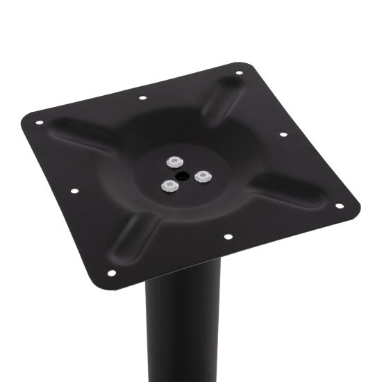 ΒΑΣΗ ΜΕΤΑΛΛΙΚΗ ΜΑΥΡΗ ΜΑΤ 40Χ40Χ72Υεκ. ΜΕ ΡΕΓΟΥΛΑΤΟΡΟΥΣ HM421.11