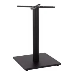 ΒΑΣΗ ΜΕΤΑΛΛΙΚΗ ΜΑΥΡΗ ΜΑΤ 45Χ45Χ72εκ. ΜΕ ΣΤΑΥΡΟ 46Χ46 ΚΑΙ ΡΕΓΟΥΛΑΤΟΡΟΥΣ HM438