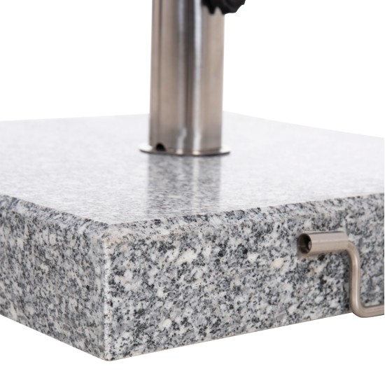 ΒΑΣΗ ΟΜΠΡΕΛΑΣ ΓΡΑΝΙΤΗ 40KG ΜΕ ΧΕΡΟΥΛΙ & ΡΟΔΕΣ HM6564--ΣΩΛΗΝΑΣ ΔΙΑΜΕΤΡΟΥ Φ48