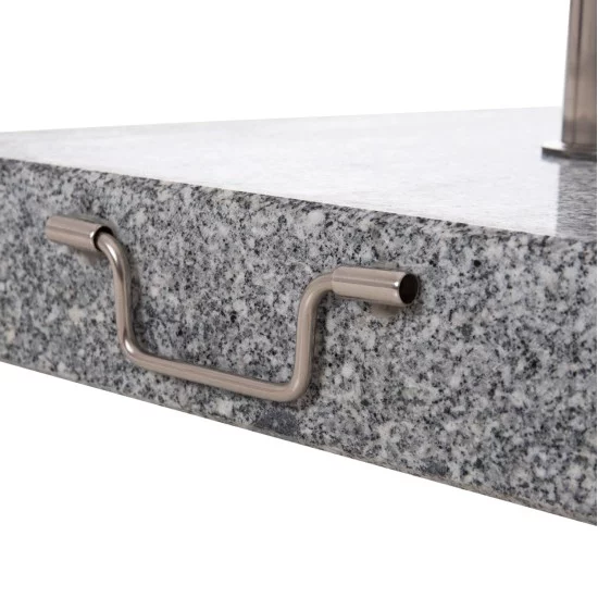 ΒΑΣΗ ΟΜΠΡΕΛΑΣ ΓΡΑΝΙΤΗ 60KG ΜΕ ΧΕΡΟΥΛΙ & ΡΟΔΕΣ HM6565--ΣΩΛΗΝΑΣ ΔΙΑΜΕΤΡΟΥ Φ58