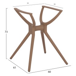 ΒΑΣΗ ΠΟΛΥΠΡΟΠΥΛΕΝΙΟΥ ΚΑΠΟΥΤΣΙΝΟ HM462.04 ΓΙΑ ΕΠΙΦΑΝΕΙΑ 80Χ80εκ