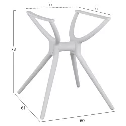 ΒΑΣΗ ΠΟΛΥΠΡΟΠΥΛΕΝΙΟΥ ΛΕΥΚΗ HM462.02 ΓΙΑ ΕΠΙΦΑΝΕΙΑ 80Χ80