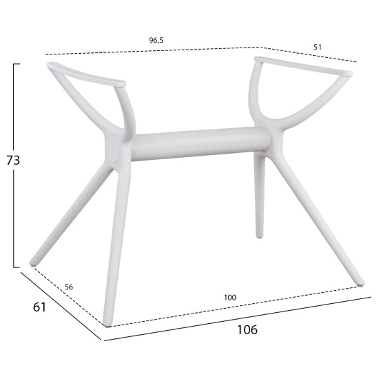 ΒΑΣΗ ΠΟΛΥΠΡΟΠΥΛΕΝΙΟΥ ΛΕΥΚΗ HM463.02 ΓΙΑ ΕΠΙΦΑΝΕΙΑ 120Χ80