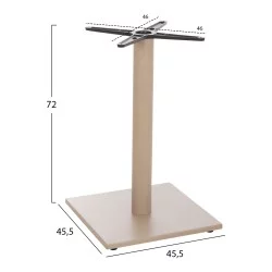 ΒΑΣΗ ΤΡΑΠΕΖΙΟΥ ΑΛΟΥΜΙΝΙΟΥ HM475.25 ΚΑΠΟΥΤΣΙΝΟ 46x46x72Υεκ. ΣΤΑΥΡΟΣ 46Χ46εκ