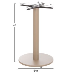 ΒΑΣΗ ΤΡΑΠΕΖΙΟΥ ΑΛΟΥΜΙΝΙΟΥ ΣΤΡΟΓΓΥΛΗ ΚΑΠΟΥΤΣΙΝΟ HM476.25 ΣΤΑΥΡΟΣ 48Χ48εκ Φ45Χ72Υεκ. ΒΑΣΗ ΤΡΑΠΕΖΙΟΥ ΑΛΟΥΜΙΝΙΟΥ ΣΤΡΟΓΓΥΛΗ ΚΑΠΟΥΤΣΙΝΟ HM476.25 ΣΤΑΥΡΟΣ 48Χ48εκ Φ45Χ72Υεκ.