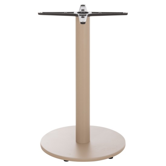 ΒΑΣΗ ΤΡΑΠΕΖΙΟΥ ΑΛΟΥΜΙΝΙΟΥ ΣΤΡΟΓΓΥΛΗ ΚΑΠΟΥΤΣΙΝΟ HM476.25 ΣΤΑΥΡΟΣ 48Χ48εκ Φ45Χ72Υεκ.