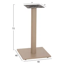 ΒΑΣΗ ΤΡΑΠΕΖΙΟΥ ΑΠΟ ΜΕΤΑΛΛΟ HM421.25 ΚΑΠΟΥΤΣΙΝΟ 40x40x72Υεκ.