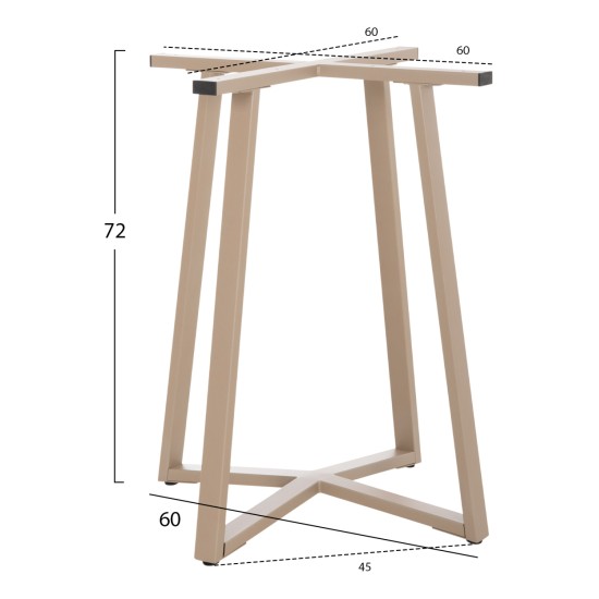ΒΑΣΗ ΤΡΑΠΕΖΙΟΥ ΧΙΑΣΤΙ HM470.25 ΜΕΤΑΛΛΙΚΗ ΣΕ ΚΑΠΟΥΤΣΙΝΟ 60x60x72Yεκ. ΒΑΣΗ ΤΡΑΠΕΖΙΟΥ ΧΙΑΣΤΙ HM470.25 ΜΕΤΑΛΛΙΚΗ ΣΕ ΚΑΠΟΥΤΣΙΝΟ 60x60x72Yεκ.