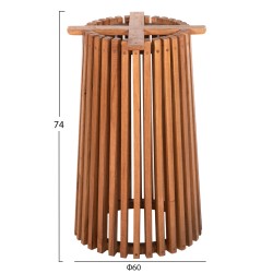 ΒΑΣΗ ΤΡΑΠΕΖΙΟΥ ΕΣΩΤ.ΧΩΡΟΥ ΣΤΡΟΓΓΥΛΗ FRANTZ HM9459.12 MINDI ΞΥΛΟ ΣΕ ΜΑΥΡΟ ΧΡΩΜΑ Φ60x74Yεκ.