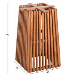 ΒΑΣΗ ΤΡΑΠΕΖΙΟΥ ΕΣΩΤ.ΧΩΡΟΥ ΤΕΤΡΑΓΩΝΗ FRANTZ HM9460.12 ΞΥΛΟ MINDI ΣΕ ΜΑΥΡΟ 60x60x73Y εκ.