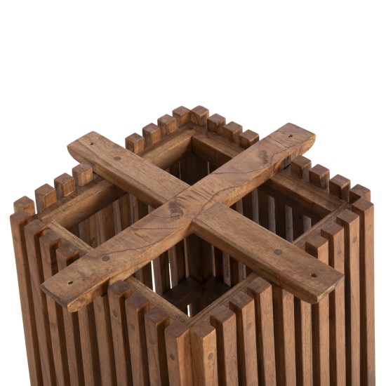 ΒΑΣΗ ΤΡΑΠΕΖΙΟΥ ΕΣΩΤ.ΧΩΡΟΥ ΤΕΤΡΑΓΩΝΗ FRANTZ HM9460.12 ΞΥΛΟ MINDI ΣΕ ΜΑΥΡΟ 60x60x73Y εκ.