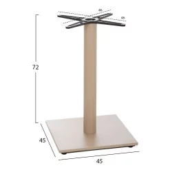 ΒΑΣΗ ΤΡΑΠΕΖΙΟΥ HM438.25 ΜΕΤΑΛΛΟ ΚΑΠΟΥΤΣΙΝΟ ΜΑΤ-ΡΕΓΟΥΛΑΤΟΡΟΙ 46x46x72Yεκ.