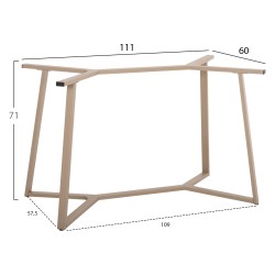 ΒΑΣΗ ΤΡΑΠΕΖΙΟΥ HM471.25 ΜΕΤΑΛΛΙΚΗ ΣΕ ΚΑΠΟΥΤΣΙΝΟ 111x60x71Υεκ. ΒΑΣΗ ΤΡΑΠΕΖΙΟΥ HM471.25 ΜΕΤΑΛΛΙΚΗ ΣΕ ΚΑΠΟΥΤΣΙΝΟ 111x60x71Υεκ.