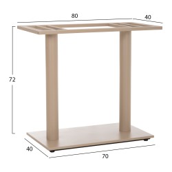 ΒΑΣΗ ΤΡΑΠΕΖΙΟΥ ΜΕΤΑΛΛΙΚΗ ΔΙΠΛΗ HM435.25 ΚΑΠΟΥΤΣΙΝΟ ΜΑΤ ΜΕ ΡΕΓΟΥΛΑΤΟΡΟΥΣ 80Χ40Χ72Υεκ. ΒΑΣΗ ΤΡΑΠΕΖΙΟΥ ΜΕΤΑΛΛΙΚΗ ΔΙΠΛΗ HM435.25 ΚΑΠΟΥΤΣΙΝΟ ΜΑΤ ΜΕ ΡΕΓΟΥΛΑΤΟΡΟΥΣ 80Χ40Χ72Υεκ.