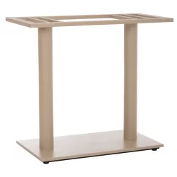 ΒΑΣΗ ΤΡΑΠΕΖΙΟΥ ΜΕΤΑΛΛΙΚΗ ΔΙΠΛΗ HM435.25 ΚΑΠΟΥΤΣΙΝΟ ΜΑΤ ΜΕ ΡΕΓΟΥΛΑΤΟΡΟΥΣ 80Χ40Χ72Υεκ.