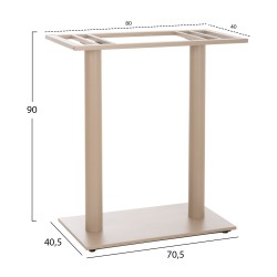 ΒΑΣΗ ΤΡΑΠΕΖΙΟΥ ΜΠΑΡ ΔΙΣΤΗΛΗ ΜΕΣ.ΥΨΟΥΣ HM478.25 ΜΕΤΑΛΛΟ ΚΑΠΟΥΤΣΙΝΟ ΜΑΤ 80x40x90Υεκ ΒΑΣΗ ΤΡΑΠΕΖΙΟΥ ΜΠΑΡ ΔΙΣΤΗΛΗ ΜΕΣ.ΥΨΟΥΣ HM478.25 ΜΕΤΑΛΛΟ ΚΑΠΟΥΤΣΙΝΟ ΜΑΤ 80x40x90Υεκ