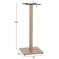 ΒΑΣΗ ΤΡΑΠΕΖΙΟΥ ΜΠΑΡ HM439.25 ΜΕΤΑΛΛΙΚΗ ΚΑΠΟΥΤΣΙΝΟ ΜΑΤ-ΡΕΓΟΥΛΑΤΟΡΟΙ 46x46x108Yεκ. ΒΑΣΗ ΤΡΑΠΕΖΙΟΥ ΜΠΑΡ HM439.25 ΜΕΤΑΛΛΙΚΗ ΚΑΠΟΥΤΣΙΝΟ ΜΑΤ-ΡΕΓΟΥΛΑΤΟΡΟΙ 46x46x108Yεκ.