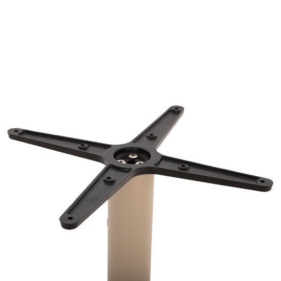 ΒΑΣΗ ΤΡΑΠΕΖΙΟΥ ΜΠΑΡ HM439.25 ΜΕΤΑΛΛΙΚΗ ΚΑΠΟΥΤΣΙΝΟ ΜΑΤ-ΡΕΓΟΥΛΑΤΟΡΟΙ 46x46x108Yεκ.