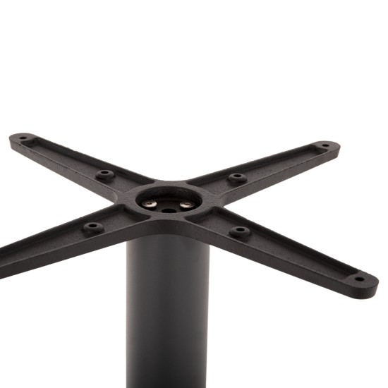 ΒΑΣΗ ΤΡΑΠΕΖΙΟΥ ΜΠΑΡ ΜΕΤΑΛΛΙΚΗ ΓΚΡΙ ΜΑΤ 46Χ46Χ108Yεκ. ΜΕ ΡΕΓΟΥΛΑΤΟΡΟΥΣ HM439.20