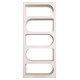 ΒΙΒΛΙΟΘΗΚΗ ΣΕΙΡΑ SANTORINI HM18062 MDF ΣΕ ΥΠΟΛΕΥΚΟ ΧΡΩΜΑ 80x38x180Yεκ.