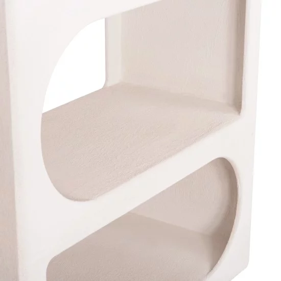 ΒΙΒΛΙΟΘΗΚΗ ΣΕΙΡΑ SANTORINI HM18062 MDF ΣΕ ΥΠΟΛΕΥΚΟ ΧΡΩΜΑ 80x38x180Yεκ.