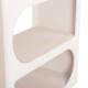 ΒΙΒΛΙΟΘΗΚΗ ΣΕΙΡΑ SANTORINI HM18062 MDF ΣΕ ΥΠΟΛΕΥΚΟ ΧΡΩΜΑ 80x38x180Yεκ.