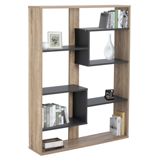 ΒΙΒΛΙΟΘΗΚΗ MARCELINE HM8772.02 100Χ21Χ124,5 ΓΚΡΙ ΒΙΒΛΙΟΘΗΚΗ MARCELINE HM8772.02 100Χ21Χ124,5 ΓΚΡΙ