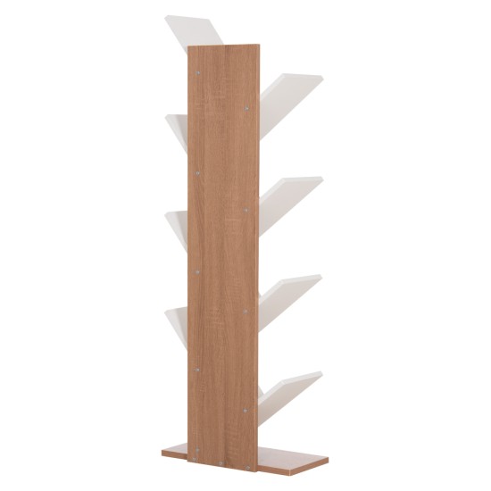 ΒΙΒΛΙΟΘΗΚΗ LIANA HM9028.14 ΜΕΛΑΜΙΝΗ SONAMA/ΛΕΥΚΟ 46x22x128,5Yεκ.