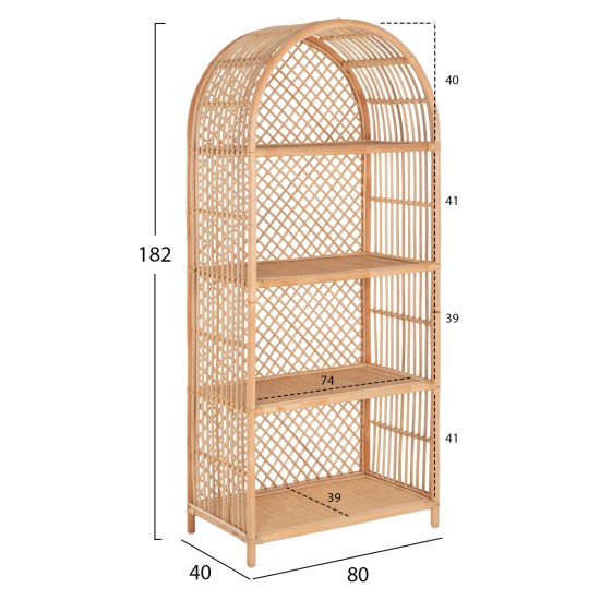 ΒΙΒΛΙΟΘΗΚΗ SIMOK HM9552 ΑΠΟ ΦΥΣΙΚΟ RATTAN ΣΕ ΦΥΣΙΚΟ ΧΡΩΜΑ 80x40x182Υεκ. ΒΙΒΛΙΟΘΗΚΗ SIMOK HM9552 ΑΠΟ ΦΥΣΙΚΟ RATTAN ΣΕ ΦΥΣΙΚΟ ΧΡΩΜΑ 80x40x182Υεκ.