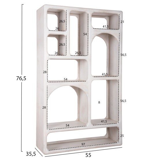 ΒΙΒΛΙΟΘΗΚΗ HANDYR HM9707 ΜΑΣΙΦ ΞΥΛΟ MANGO ΣΕ ΛΕΥΚΟ ΧΡΩΜΑ 100x35x165Yεκ. ΒΙΒΛΙΟΘΗΚΗ HANDYR HM9707 ΜΑΣΙΦ ΞΥΛΟ MANGO ΣΕ ΛΕΥΚΟ ΧΡΩΜΑ 100x35x165Yεκ.