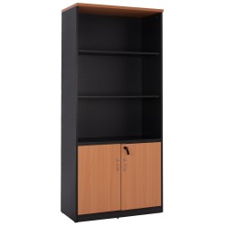 ΒΙΒΛΙΟΘΗΚΗ ΓΡΑΦΕΙΟΥ ΕΠΑΓΓΕΛΜΑΤΙΚΗ SIENNA 80Χ40Χ180Υεκ.HM2014.03 ΚΕΡΑΣΙ ΜΕ 2 ΠΟΡΤΕΣ