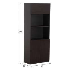 ΒΙΒΛΙΟΘΗΚΗ ΓΡΑΦΕΙΟΥ ΕΠΑΓΓΕΛΜΑΤΙΚΗ ROSEWOOD HM2091L 120Χ40Χ200Υ εκ.
