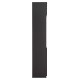 ΒΙΒΛΙΟΘΗΚΗ ΓΡΑΦΕΙΟΥ ΕΠΑΓΓΕΛΜΑΤΙΚΗ ROSEWOOD HM2089 ΜΕΛΑΜΙΝΗ ΓΚΡΙ-WENGE 80Χ40Χ200Υεκ.