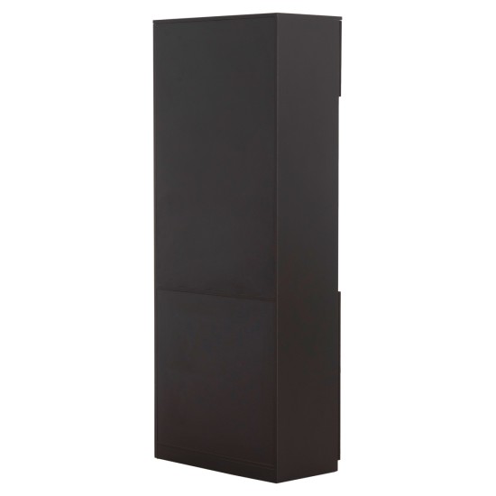 ΒΙΒΛΙΟΘΗΚΗ ΓΡΑΦΕΙΟΥ ΕΠΑΓΓΕΛΜΑΤΙΚΗ ROSEWOOD HM2089 ΜΕΛΑΜΙΝΗ ΓΚΡΙ-WENGE 80Χ40Χ200Υεκ.