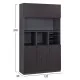 ΒΙΒΛΙΟΘΗΚΗ ΓΡΑΦΕΙΟΥ ΕΠΑΓΓΕΛΜΑΤΙΚΗ ROSEWOOD HM2090 81,5Χ40Χ200Υ εκ.