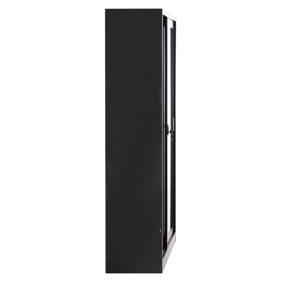 ΒΙΒΛΙΟΘΗΚΗ ΜΕ ΣΥΡΟΜΕΝΕΣ ΠΟΡΤΕΣ SIDER HM6632.02 ΜΕΤΑΛΛΙΚΗ ΛΕΥΚΗ 90x40x185Υεκ