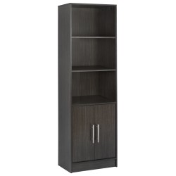 ΒΙΒΛΙΟΘΗΚΗ ΜΕΛΑΜΙΝΗΣ ENSLEY HM2027.01 ZEBRANO 60X30X180 εκ.